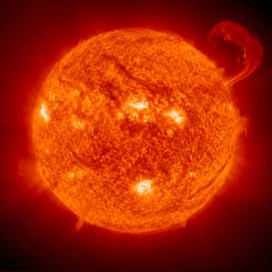 A Solar Prominence from SOHO