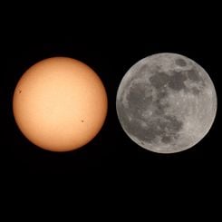 Sun vs. Super Moon