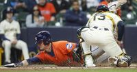 Valdez and Peña help Astros trounce Brewers to avoid a sweep