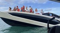 Tecnomar Lamborghini 63 sport yacht sinks in Miami Beach, Florida