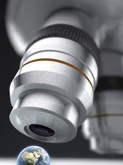 Dünya mikroskoptan bakılacak boyutta olsaydı 
binalar görünebilir mi
Ve gözlenebilir Evren de aynı şekilde 
,Yıldızlar nasıl görünebilir?