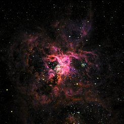  The Tarantula Nebula from SuperBIT 