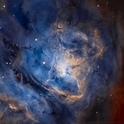  Near the Center of the Lagoon Nebula 