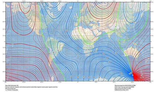 Dünyanın Manyatik Alan Çizgileri