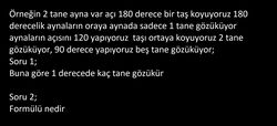 fizik yansımada neden 5 ya da 2 kere yansıyor?