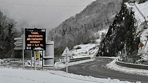 Heavy Snow Forces Closure Of Pyrenees Tunnel Again