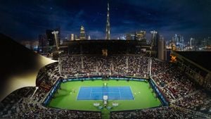 Tennis Titans Clash At Dubai Championships