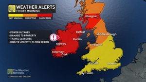 Severe Weather Warnings Issued Across Regions