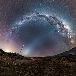  Milky Way and Zodiacal Light over Chile 