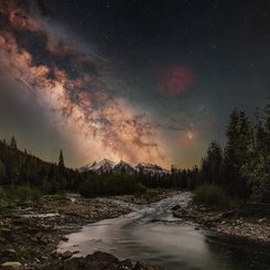 Tatra Dağları Semalarındaki Gece Manzarası