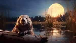 Supermoon Spectacle Dawns As Beaver Moon Lights Up