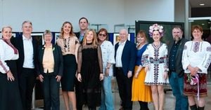 Ukrainian Refugees Celebrate Unity And Defend Welsh Sanctuary
