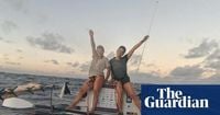 Rowe and Payne: finish line in sight for aptly named British duo rowing nonstop from Peru to Australia