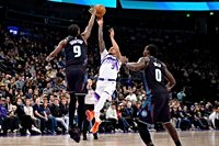 George scores 31 and hits game winner as Jazz edge Pistons 131-129