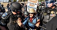 Photos of protesters pushing back on Trump’s plan to surge federal troops to San Francisco