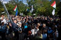 Protesters rally at an opulent Hungarian estate linked to Prime Minister Viktor Orbán