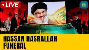 Tens Of Thousands Attend Hassan Nasrallah's Funeral