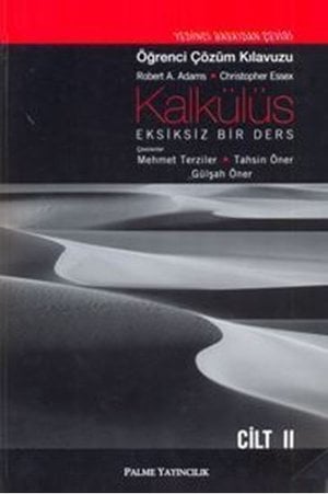 Kalkülüs: Eksiksiz Bir Ders - Öğrenci Çözüm Kılavuzu (Cilt 2)