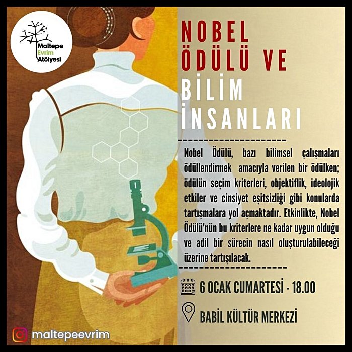 Nobel Ödülü ve Bilim İnsanları - Maltepe Evrim Atölyesi