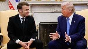 Macron And Trump Meet To Discuss Ukraine War And Peace Talks