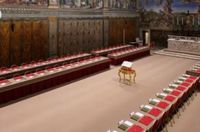 Capela Sistina é preparada para o conclave e Vaticano divulga imagens internas