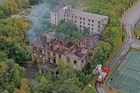 Girl, 14, arrested after fire at Grade I-listed manor house