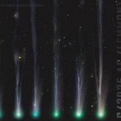 Kuyrukluyıldız Lemmon’un Değişen İyon Kuyruğu