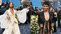 Sheer Looks Were Trending on the 2025 Met Gala Red Carpet: Laura Harrier’s Billowing Sheer Gap Studio Sleeves, Halle Berry in LaQuan Smith and More