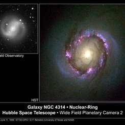 NGC 4314: Çekirdekte Yıldız Patlaması Halkası