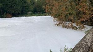 Mysterious Foam Covers River Thet As Agencies Investigate