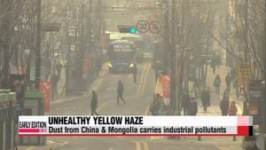 Yellow Dust From China Causes Bad Air Quality Nationwide