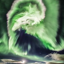  A Spiral Aurora over Iceland 