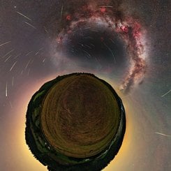 Küçük Bir Gezegenin Üzerindeki Perseidler