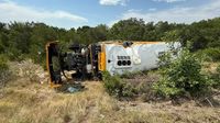 Multiple children injured after school bus rolls over, crashes in central Texas