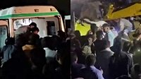 Fifteen people dead after bus hit by landslide in India