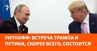 Уиткофф: встреча Трампа и Путина, скорее всего, состоится