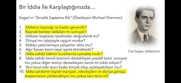 Carl Sagan, Şüphecilik Kiti