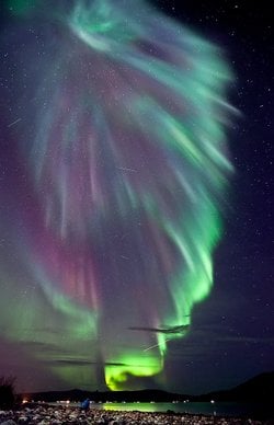 Norveç Üzerinde Aurora