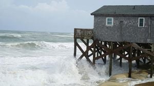 Hurricane Erin Floods Outer Banks And Closes Highway