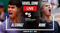 Highlights and Points Alcaraz vs Rune (6-7 2-6) in Barcelona Open | 04/20/2025