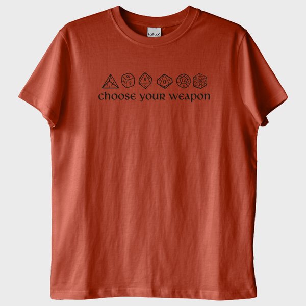 "Choose Your Weapon": RPG Zar T-Shirt