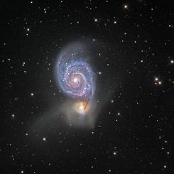  M51: The Whirlpool Galaxy 