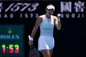 Rain And Wind Disrupt Emma Raducanu’s Hobart Return