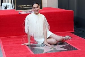 Gal Gadot Honored With Star Amid Protests In Hollywood