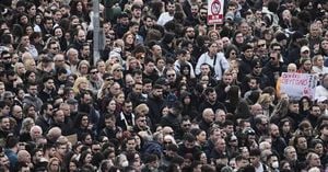 Massive Protests Erupt In Athens On Train Disaster Anniversary