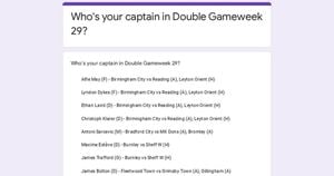 Fantasy EFL Double Gameweek 29 Analysis