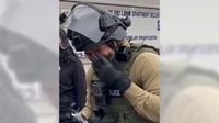 Fact Check: Watch out for fake video showing ICE agent pepper-spraying himself in face
