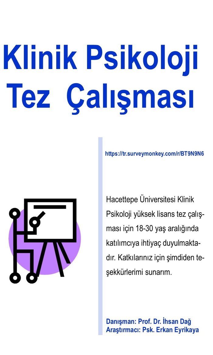 Klinik Psikoloji Yüksek Lisans Tez Çalışması Katılımcı Çağrısı