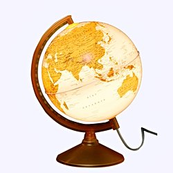 Globe Dünya Küresi: Turuncu, 26 cm, Işıklı