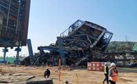 At least 1 killed, 6 trapped after structure at decommissioned South Korean power plant collapses